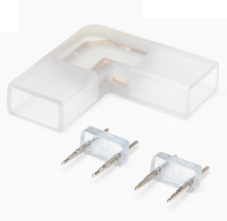 [DGPR-1022389] Conector p/Manguera LED SMD2835/3528, unicolor, L, PCB 12mm y 2 vías