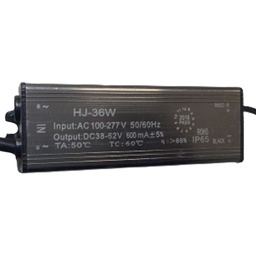[DGPR-1022560] Driver p/Lámpara LED, 36W, 100-277Vac, Output: 38-62Vdc, 600mA, IP65