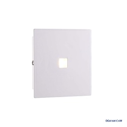 [DGPR-1022777] Lámpara LED Decorativa de Pared (Aplique), DG61681C, 6W, 6000K Blanco Frío, 85-265Vac, Dimensiones: 110x110x25mm, IP20