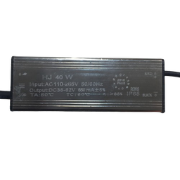 [DGPR-1023335] Driver p/Lámpara LED, 40W, 110-265Vac, Output: 38-62Vdc, 650mA, IP65