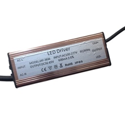 [DGPR-1024066] Driver p/Lámpara LED, IP65, 36W, 100-277Vac, Output: 36-65Vdc, 600mA