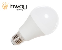 [DGPR-1024080] Bombilla LED, Tipo Bulbo Nano, 9W, 3000K Blanco Cálido, 100-240Vac, E27, Frost, IP20, 180 Grados