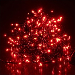 [DGPR-1024286] Extensión Navideña LED p/Exterior, 4W, Roja, 200LED/10Metros, 110Vac, Con cable verde de 3xφ0.15mm2, IP20