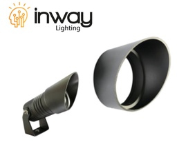 [DGPR-1024631] Cover Antireflejo p/Reflector LED tipo Cachucha, Diámetro: 44mm, Gris