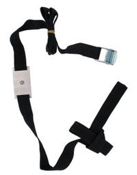 [DGPR-1024633] Correa p/Instalación Reflector en Arboles y Postes de 2 Mts (2000mm), Ancho: 25mm, Incluye: 1 Base, Negro