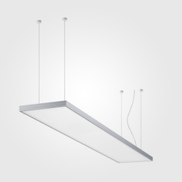 [DGPR-1024817] Kit Panel LED Rectangular, p/Colgar, 72W (2x36W), 24&quot;x48&quot; (600x1200mm), 6000K Blanco Frío, 100-260Vac, Borde Blanco, Con Driver IP20