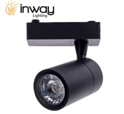 [DGPR-1024906] Lámpara de Riel (Track light) tipo COB de 2 cables, 15W, 6000K Blanco Frío, 100-260Vac, IP20, 38 Grados, Negro, Dimensiones: Φ73x100mm