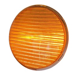 [DGPR-1025004] Luces de Semáforo LED con Certificación EN12368, Amarilla, 85-265Vac, 300mm, Estándar ITE, Cover Frost