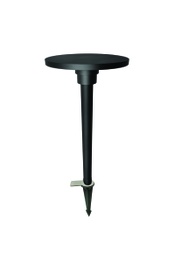 [DGPR-1025047] Lámpara Estaca Plana p/Jardín, 7W, CW 6000K, 100-265Vac, IP65, 100 Grados, Dimensiones: Ø150x996mm, Material: Aluminio, Con Poste de 906.5mm, estaca de 205mm y pedal para ajuste de estaca al piso, Gris Oscuro