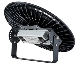 [DGPR-1025114] Lámpara High Bay SMD LED, Tipo UFO J con Brazo, 150W, 6000K Blanco Frío, 100-277Vac, Supresor de Pico 4KV, IP65, 90 Grados