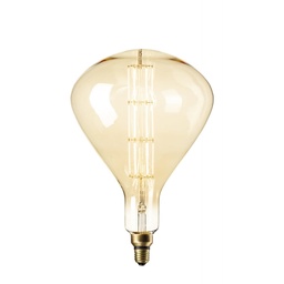 [DGPR-1025798] Bombilla de Filamento Vintage, Tipo UJO-DG-018, 4W, 2200K, E27, Ámbar, 110-130Vac, Dimensiones: 180x300mm, IP20, 360 Grados