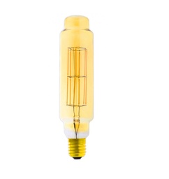 [DGPR-1025799] Bombilla de Filamento Vintage, Tipo UJO-DG-020, 4W, 2200K, E27, Ámbar, 110-130Vac, Dimensiones: 80x347mm, IP20, 360 Grados