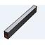 [DGPR-1026228] Lámpara Lineal Magnética LED p/Riel de 40mm de ancho, 30W, 15.83"(402mm), WW 3000K-CW 6000K, 100-260Vac, Dimmable, Instalación: Empotrar o Superficie, 120 Grados, Negra