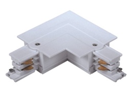 [DGPR-1026289] Conector en L, p/Riel de Track Light de 4 cables, Empotrar, Blanco