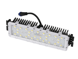 [DGPR-1026318]   Módulo LED, 30-60W, 5000K, M33A-VBA (1x18pcs), 3125, 25 Grados, SANAN 5050, 72,000 horas de vida útil, 600-1200mA, 40-54Vdc, IP68