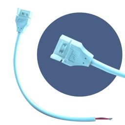 [DGPR-1026344] Conector p/Cinta LED Unicolor, SMD2835, para ancho (PCB) de 8mm, IP50, Incluye: Cable de un lado de 150mm