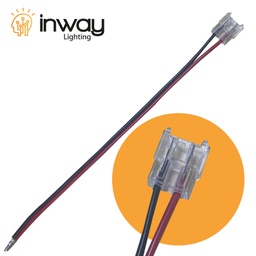 [DGPR-1026347] Conector p/Cinta LED Unicolor, SMD2835, para ancho (PCB) de 8mm, IP20, Incluye: Cable de un lado de 150mm