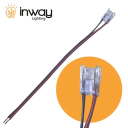 [DGPR-1026348] Conector p/Cinta LED Unicolor, SMD5050, para ancho (PCB) de 10mm, IP20, Incluye: Cable de un lado de 150mm