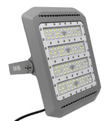 [DGPR-1026376] Reflector LED Modular FL21E-4, 240W, 5000K, 2340 (4x63pcs), Type I Short, 100-277Vac, Dimmable de 0-10Vdc, Con Supresor de pico interno de 10KV, IP68, Gris
