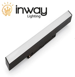 [DGPR-1026393] Lámpara Lineal Magnética LED p/Riel de 20mm de ancho, 10W, 11.81"(300mm), 6000K Blanco Frío, 48Vdc, Instalación: Empotrar o Superficie, 120 Grados, Negra