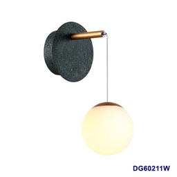 [DGPR-1026786] Lámpara LED Decorativa de Pared (Aplique), DG60211W, 8W, 4000K Blanco Natural, 85-265Vac, Dimensiones: 130x200x600mm, IP20, Verde con dorado