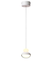 [DGPR-1026802] Lámpara LED Decorativa Colgante, DG50472P, 8W, 4000K Blanco Natural, 85-265Vac, Dimensiones: 100x100x1500mm, IP20, Blanco