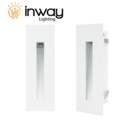 [DGPR-1026839] Lámpara LED Empotrable Rectangular, 3W, 4000K Blanco Natural, 100-265Vac, IP65, 30 Grados, Blanco, Dimensiones: 170x55x41.5mm, Material: Aluminio