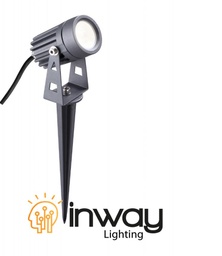 [DGPR-1026867] Lámpara Estaca Spot Light de Jardín tipo COB, 3W, 3000K Blanco Cálido, 100-265Vac, IP65, 45 Grados