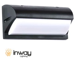 [DGPR-1026879] Lámpara LED de Pared (Aplique), DGW-1809, 12W, 6000K Blanco Frío, 85-265Vac, IP60, Negro, 180 Grados, Dimensiones: 260x100x60mm, Material: Aluminio, Uso en exterior techado o interior