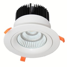 [DGPR-1026911] Ceiling Light, DGC-315, 30W, CW 6000K, 85-277Vac, IP20, 60 Grados, Blanco, Dimensiones: Φ180x120mm, Material: Aluminio