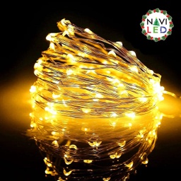 [DGPR-1027293] Extensión Navideña LED p/Interior Vintage, 1.5W, 2700K Blanco Cálido, 100LED/10Metros, 110Vac, con Cable color cobre