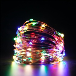 [DGPR-1027300] Extensión Navideña LED p/Interior Vintage, 3W, RGB, 200LED/2Metros, 110Vac, con Cable color cobre