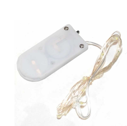 [DGPR-1027319] Extensión Navideña LED p/Exterior Vintage con batería, 0.3W, 2700K Blanco Cálido, 20LED/2Metros, IP65, Incluye la batería