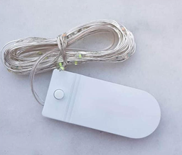 [DGPR-1027321] Extensión Navideña LED p/Exterior Vintage con batería, 0.3W, RGB, 20LED/2Metros, IP65