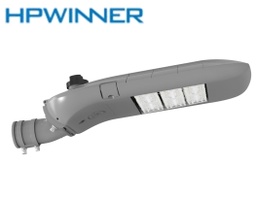 [DGPR-1027396] Lámpara de Calle LED Modular T19E-3 con Desconector Eléctrico y Base de 3 Pin, 150W, 3000K Blanco Cálido, CK16BMax (30pcs), 2373, Type II Medium, LUXEON 5050, 100-277Vac, con Supresor de Pico externo de 20KV/10KA, con brazo de 40-50mm, IP68, Gris