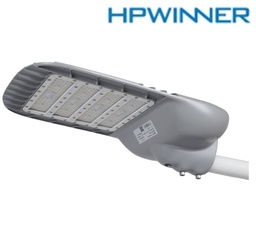 [DGPR-1027398] Lámpara de Calle LED Modular T33E-N4 con Base de 3 Pin, 215W, 3000K Blanco Cálido, 2111, 4x28pcs, Type II Medium, LUXEON 5050, 100-277Vac, Dimmable de 0-10Vdc, Supresor de pico externo de 20KV/10KA, adaptador 40-50mm, IP68, Gris