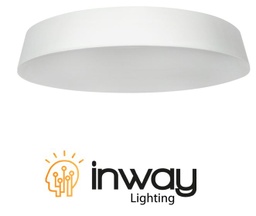 [DGPR-1027463] Lámpara Ceiling LED de Superficie, 24W, 6000K Blanco Frío, 110Vac, IP20, 120 Grados, Blanco, Dimensiones: Ø191x27mm