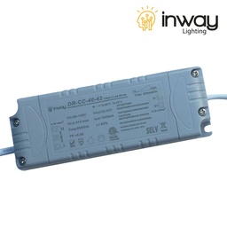 [DGPR-1027552] Driver p/Lámpara LED Triac Dimmable, IP20, 40W, 90-140Vac, Output: 32-42Vdc, 1000mA, PF: 0.95