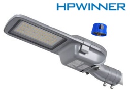 [DGPR-1027562] Lámpara de Calle LED Modular T65-N1 con Cristal, Desconector Eléctrico y Base de 3 Pin, 90W, 3000K Blanco Cálido, 1846, 1x51pcs, Type II Short, SANAN 5050, 100-277Vac, Dimmable de 0-10Vdc, Supresor de pico externo de 10KV, adaptador 40-50mm, IP68, Gris