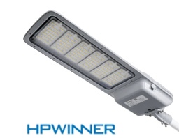 [DGPR-1027566] Lámpara de Calle LED Modular T65-N6 con Cristal, Desconector Eléctrico y Base de 3 Pin, 300W, 5000K, 2886, 6x34pcs, Type III Medium, SANAN 5050, 100-277Vac, Dimmable de 0-10Vdc, Supresor de pico externo de 10KV, adaptador 40-50mm, IP68, Gris
