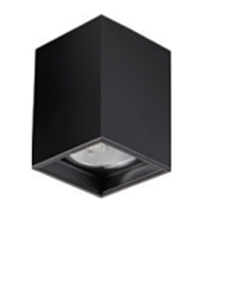 [DGPR-1027577] Aplique de Techo (Cajetín) Cuadrado p/Bombilla, DG-1160, Base: E27, Dimensiones: 184x184x236mm, Negro