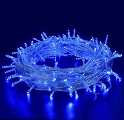 [DGPR-1027759] Extensión Navideña LED p/Exterior, 4W, Azul, 200LED/10Metros, 110Vac, Con cable clear de 3xφ0.15mm2, IP20, No incluye power