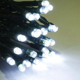 [DGPR-1027765] Extensión Navideña LED p/Exterior, 4W, CW 6000K + CW 6000K Flash, 200LED/10Metros, 110Vac, Con cable verde de 3xφ0.18mm2, IP44, No incluye power