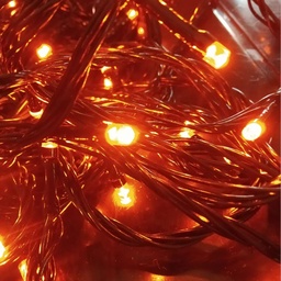 [DGPR-1027768] Extensión Navideña LED p/Exterior, 4W, Roja + 2700K Blanco Cálido Flash, 200LED/10Metros, 110Vac, Con cable verde de 3xφ0.18mm2, IP44