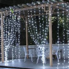 [DGPR-1027779] Cortina tipo Cascada LED p/Exterior, 84W, CW 6000K + CW 6000K Flash, 110Vac, 1400pcs de LED, 20 tiras, 2Mx7M, Con cable blanco, Con conector T, IP65