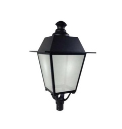[DGPR-1027799] Lámpara LED estilo Colonial, 80W, 3000K Blanco Cálido, Type V, 100-277Vac, 10KV, 5KA, Con difusor Frost, Glass, CRI≥80, IP66