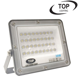 [DGPR-1027838] Reflector SMD TOP, 30W, 3000K Blanco Cálido, 100-265Vac, IP65, 90 Grados, Negra, Dimensiones: 123x148x24mm