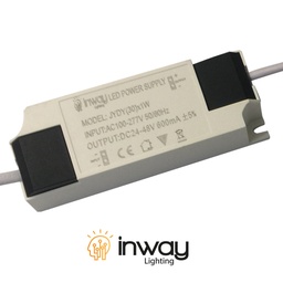 [DGPR-1027866] Driver p/Lámpara LED, IP20, 30W, 100-277Vac, Output: 24-48Vdc, 600mA
