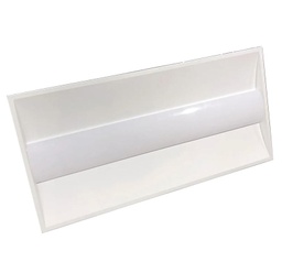 [DGPR-1027904] Troffer Panel LED Rectangular p/Empotrar con Switch, 30W / 40W / 50W, Múltiple CCT NW 4000K / 5000K / CW 6000K, 125Lm/w, 100-277Vac, Dimmable de 0-10Vdc, 24"x48"(600x1200mm), Borde Blanco