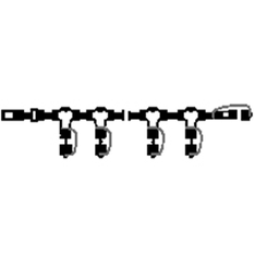 [DGPR-1027927] Cable de Extensión de PVC p/Productos Smart de 3.3' (1m) de largo con 10 zócalos, Conectable, IP67